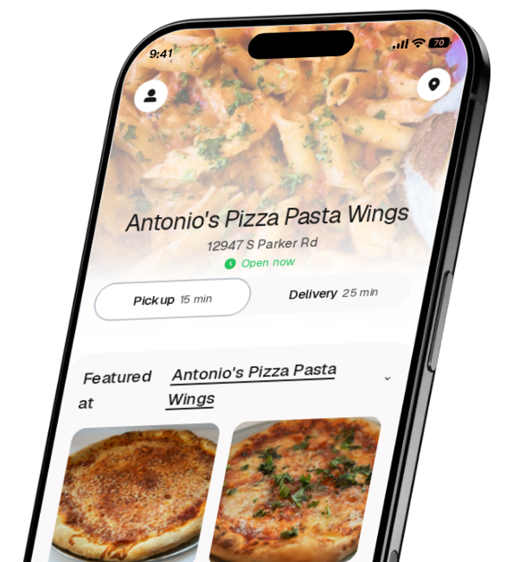 Antonio's Pizza Pasta Wings app preview